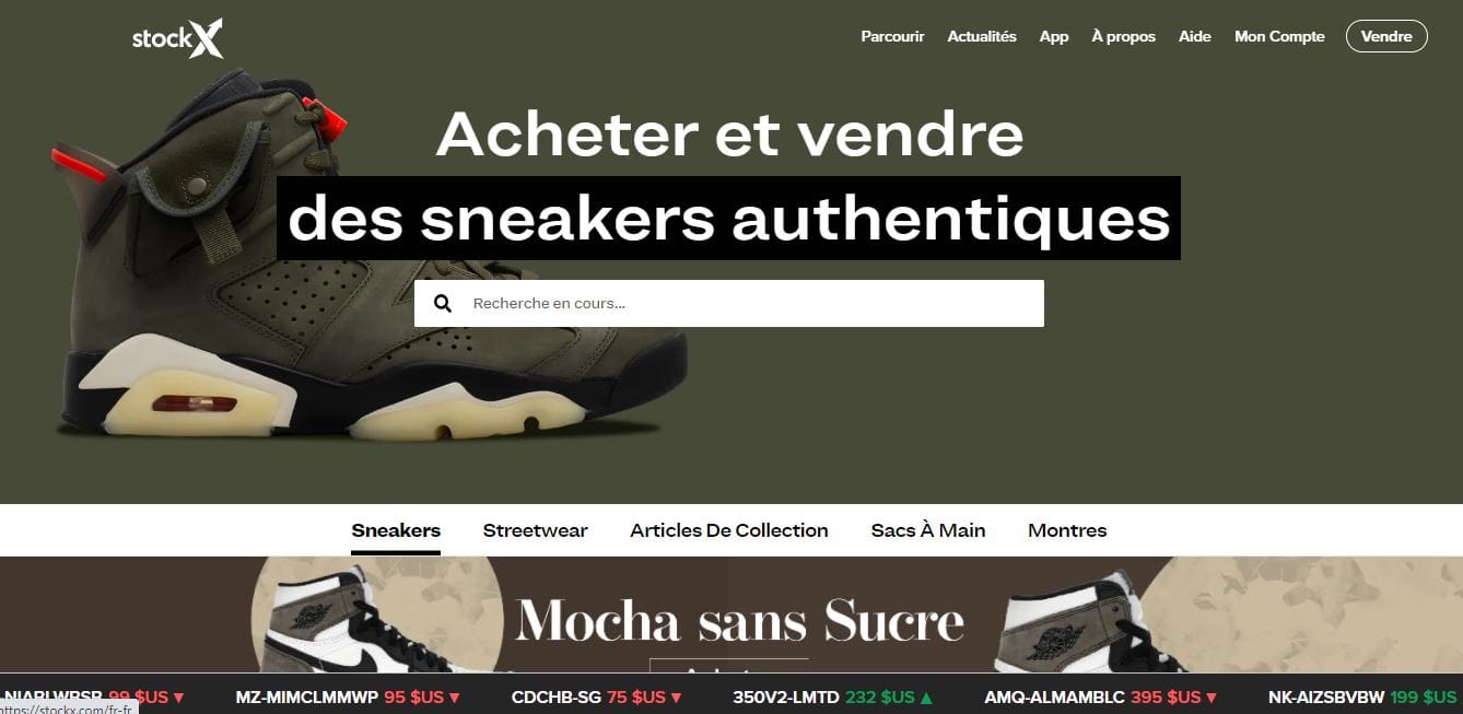 Comment vendre sur le site StockX ?