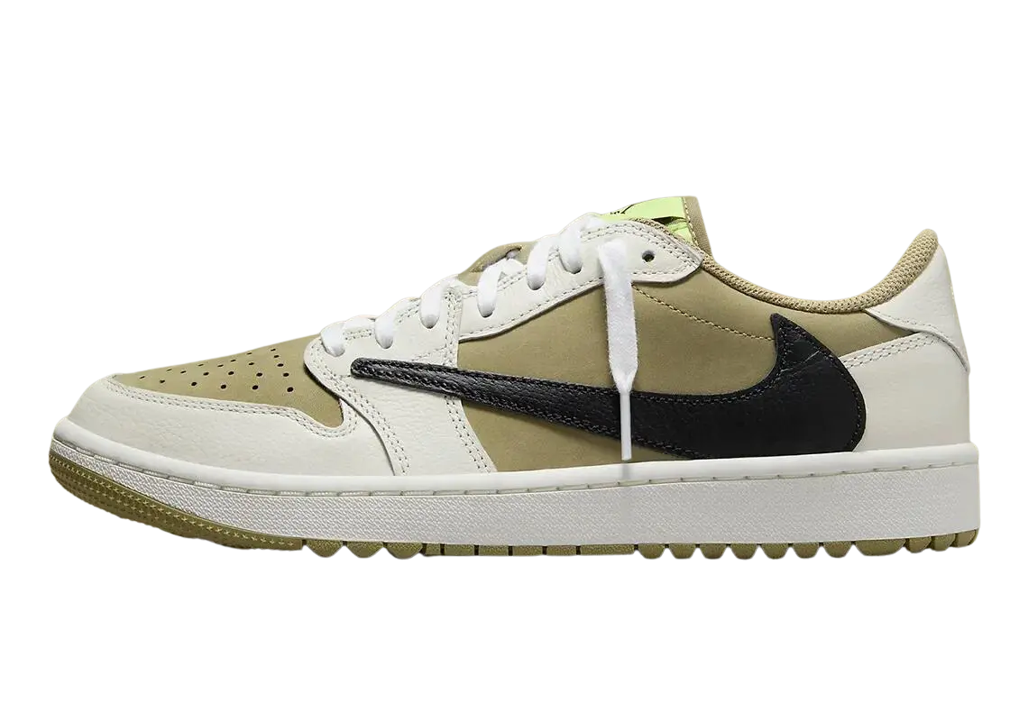 Travis Scott x Air Jordan 1 Low OG Golf "Olive"