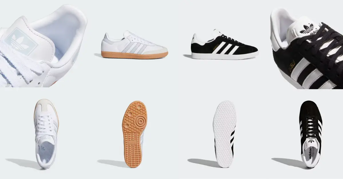 Gazelle vs Samba : les différences clés entre deux icônes d’Adidas