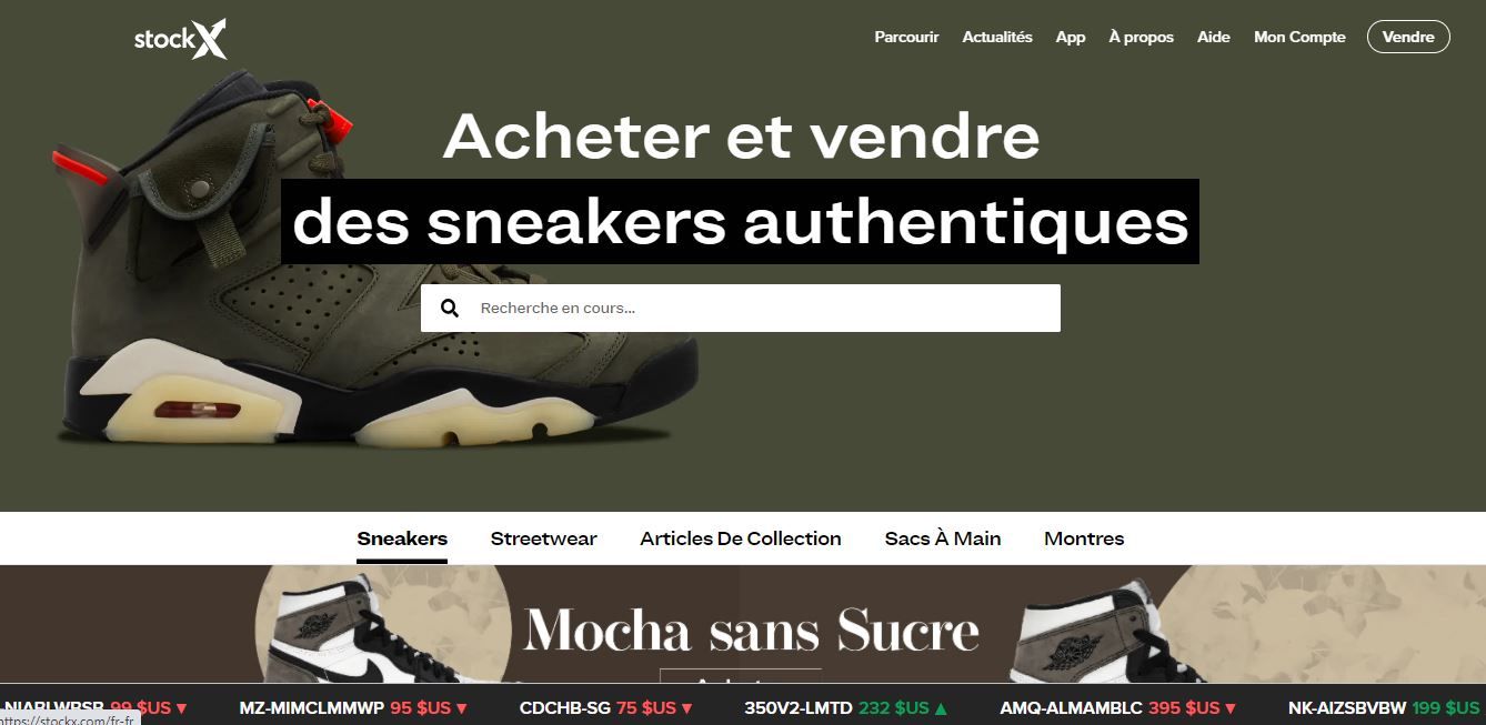 Comment vendre des sneakers sur Stockx